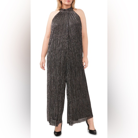 Halogen Pants - Halogen Metallic High Neck Wide Leg Jumpsuit size 3x NWT from Nordstroms